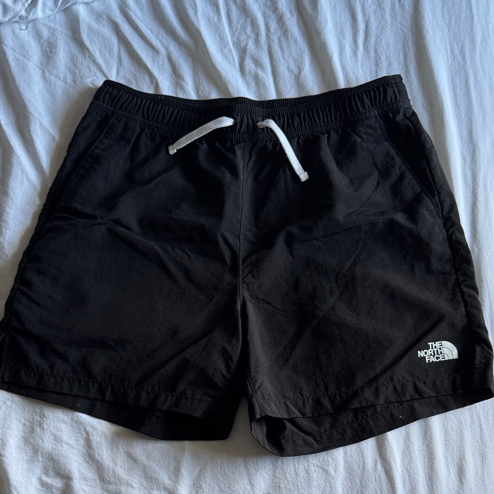 Mens The North Face Black Shorts with White Drawstring